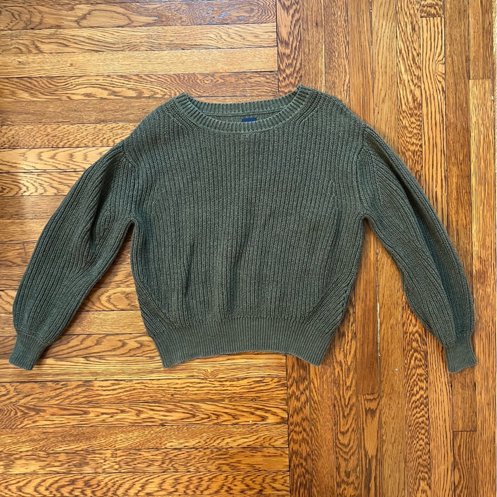 GAP Olive Green Crew Neck Sweater